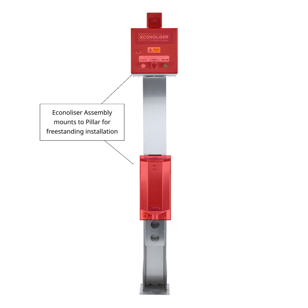 Freestanding Mounting Pillar for Econoliser Steriliser