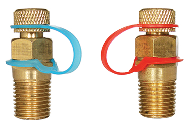 ECN Brass self sealing Test Point 8mm (1/4")