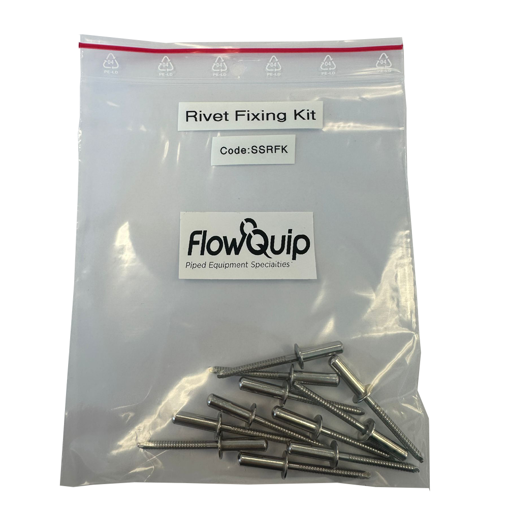 [SSSRFK] Stainless Steel Sealed Rivet Fixing Kit to Suit Wash Down Hose Racks