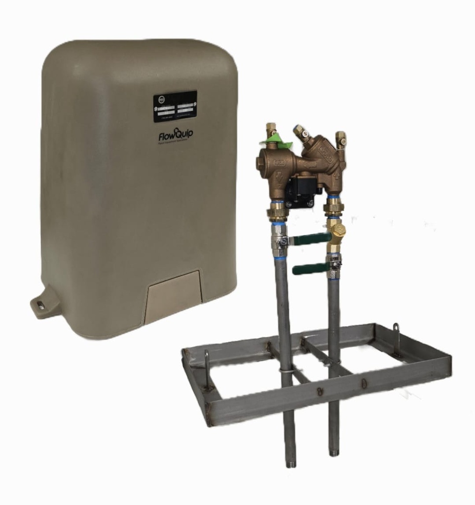 [RP4AN-25-COMBO] RP4AN 25mm RPZ Backflow Compact Complete Assembly - Valve Train, SS Risers, Insulated/Lockable Enclosure
