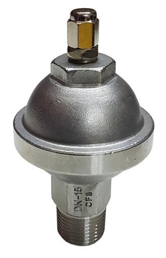 Water Hammer Arrestor Stainless Steel 1/2" 15mm Viton 90°c Seals