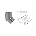 SS Flue Bend with Pre-fitted EPDM Gasket (up to 120°C)