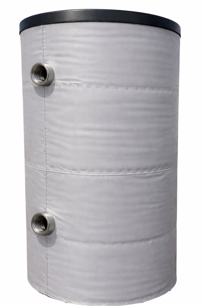[TCBT-SIF-SS500] Thermacon Stainless Threaded Buffer Tank With Soft Shell Indoor Insulation 4 Port 500L