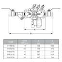 Reduced Pressure Zone RPZ Wilkins 375 Device Only