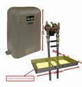 RP4AN 25mm RPZ Backflow Compact Complete Assembly - Valve Train, SS Risers, Insulated/Lockable Enclosure