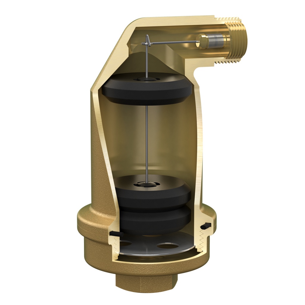 15mm Brass Industrial Automatic Air Vent 110°c - 10 bar