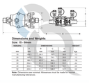 Febco DCV 850 15-50mm Measurements Chart