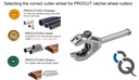 How to selected how to select the correct wheel for your PROCUT pipe & tube ratchet wheel cutter