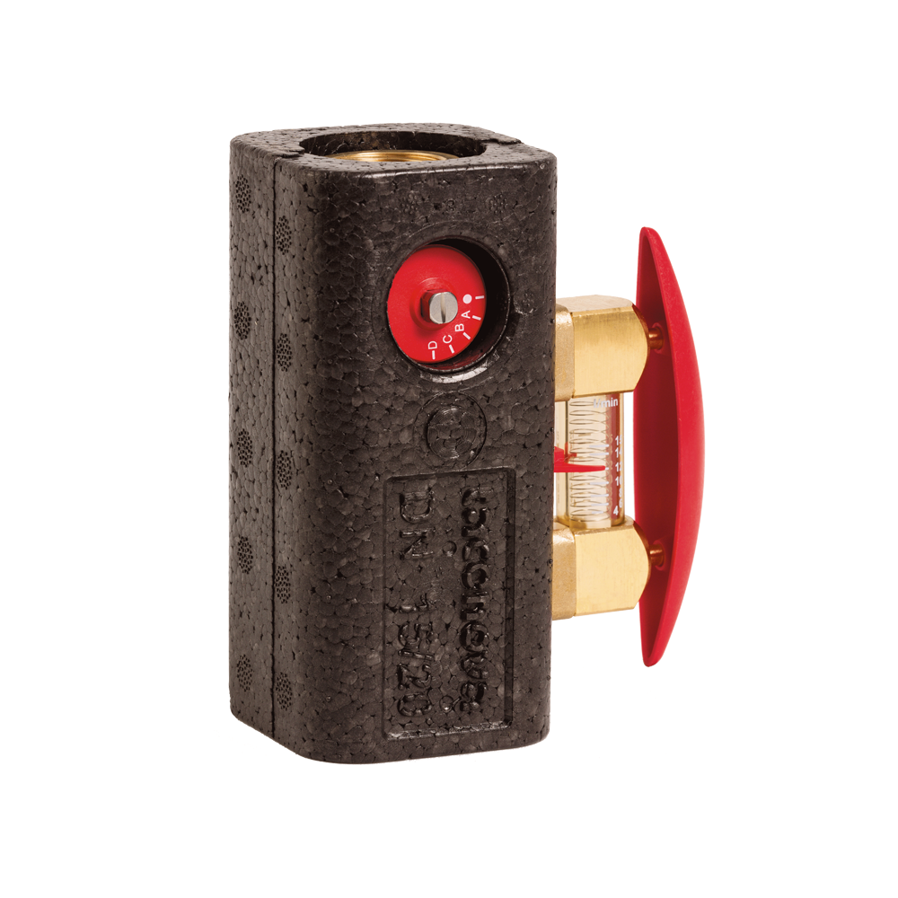 Balancing Valve with Female Thread + Insulation Box