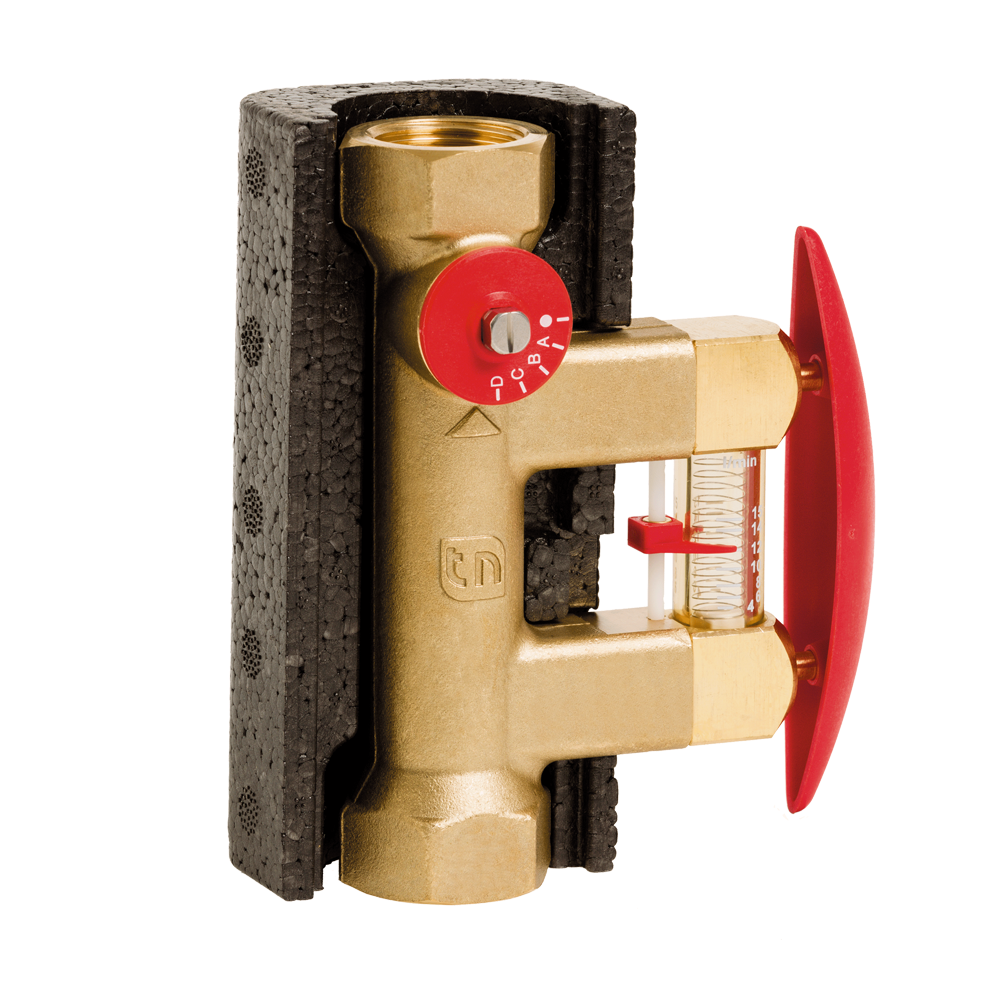 Balancing Valve with Female Thread + Insulation Box
