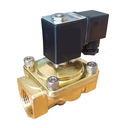 25mm (1") Brass Solenoid Valve Normally Closed Assisted Lift with Coil and Plug