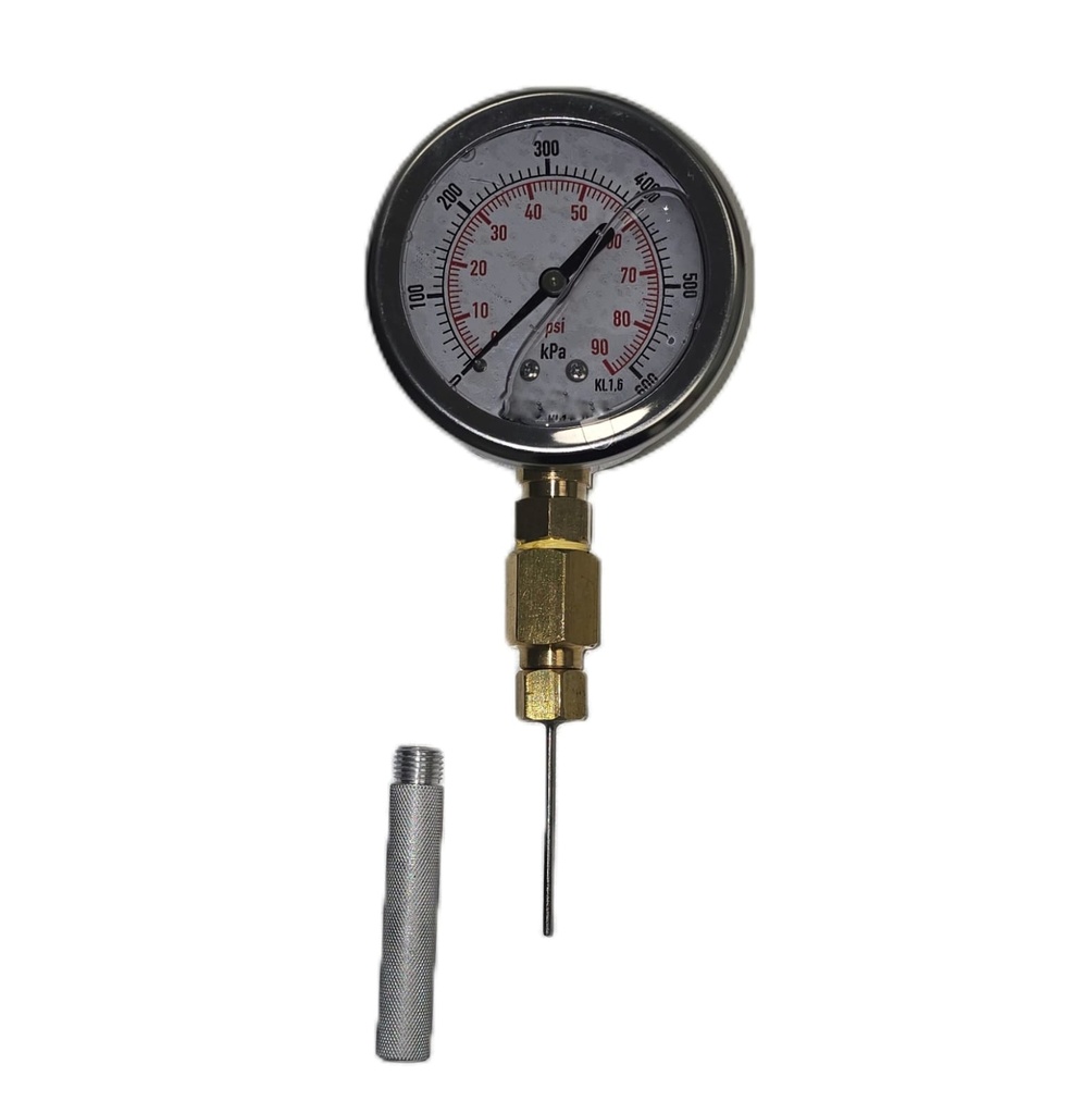 [BTPPG-600KPA] "Binder/Pete's" Probe Pressure Gauge Kit With Thin Test Probe 600 Kpa
