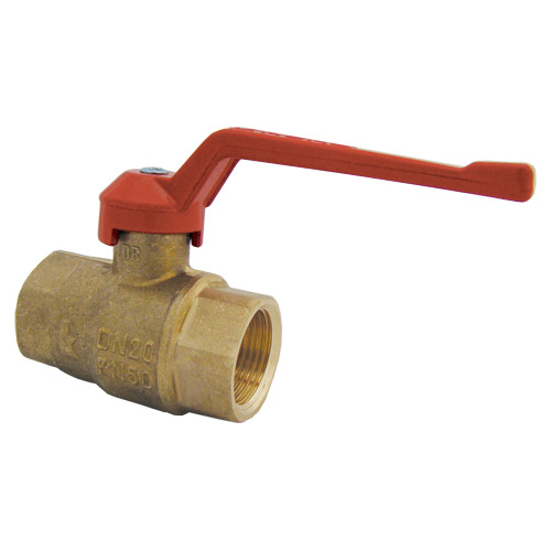 Brass Ball Valve - F/F Threads - Lever Handle