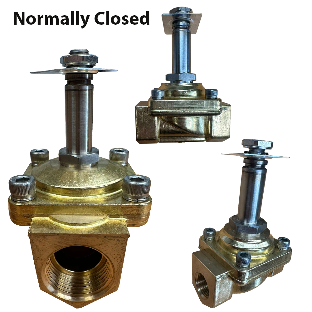 [PU220D-03] Brass Solenoid Valve Only (Normally Closed) (3/8")