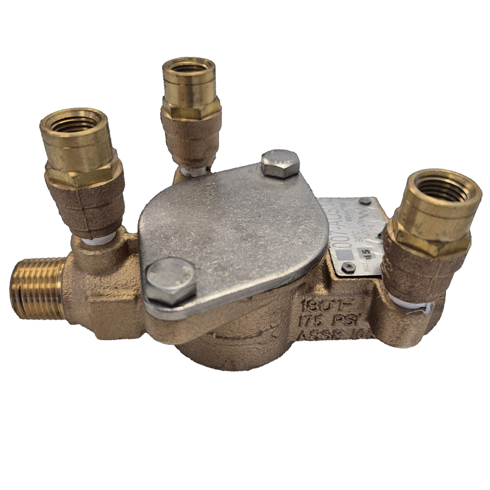 Watts 007 Double Check Backflow Brass Valve Only