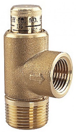 Brass Safety Relief Valve Adjustable (345-1200kpa)