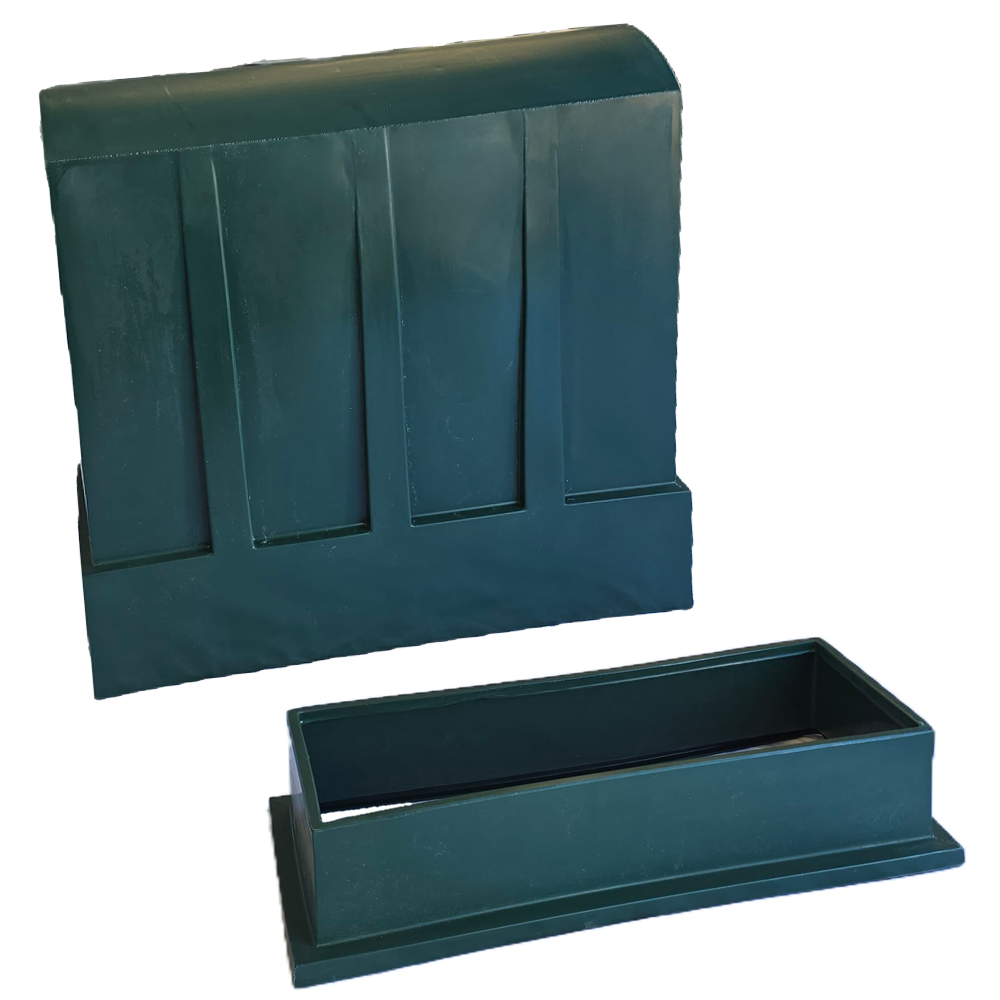 Backflow Valve Moulded Enclosure Box with Plinth - Black