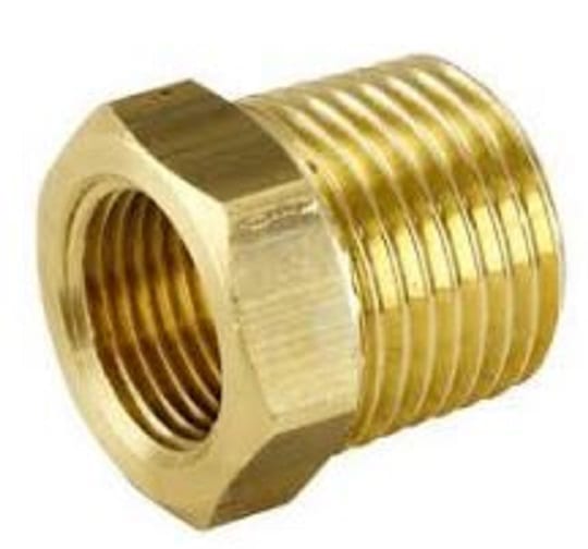 [BRBF2015] Flat Faced Brass Reducing Bush Suits Flex Hoses (20x15mm)