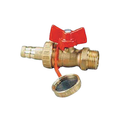 [1251201] Drain Cock Ball Valve HVAC/Plumbing 15 Male x 20mm Cap/Tail