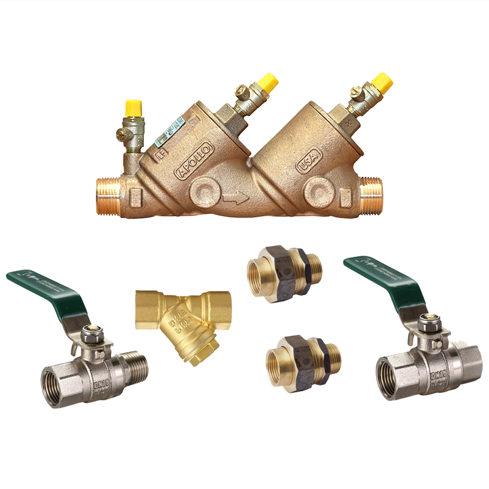 Apollo DCV 4A Brass Full Assembly with Unions