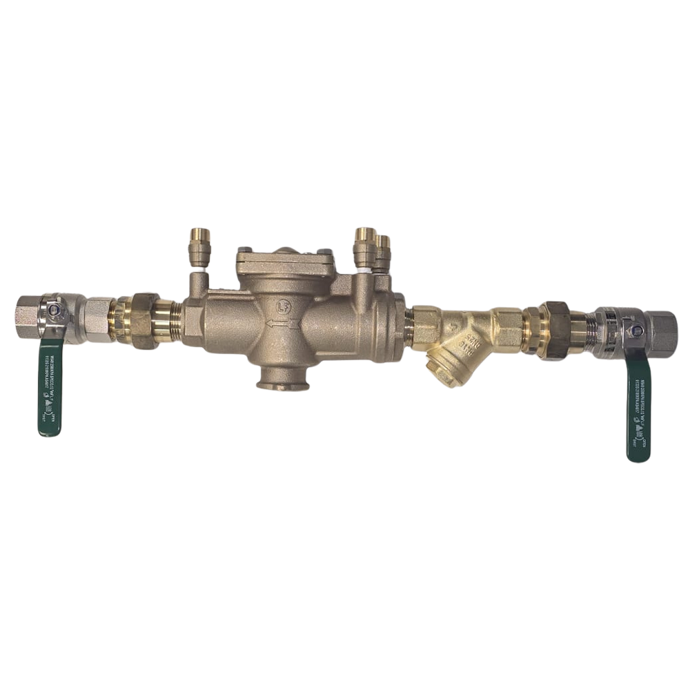 Watts RPZ 009 Backflow Assembly Brass Threaded (Unions Included)