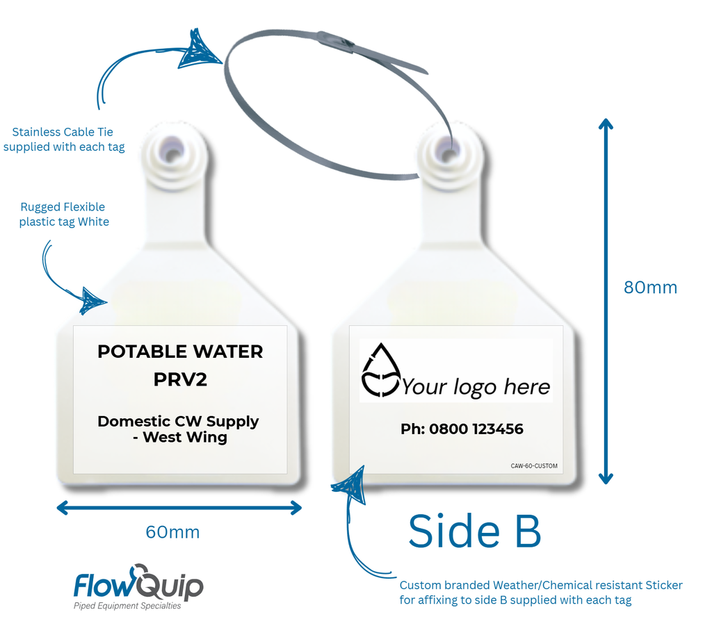 Custom Asset, Valve or Device Asset Tag kit