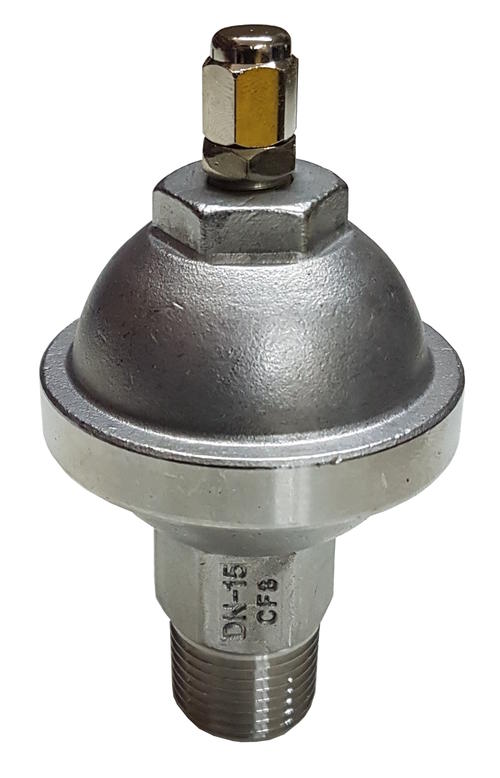 Water Hammer Arrestor Stainless Steel 1/2" 15mm Viton 90°c Seals
