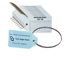 Backflow Test Tag with Custom Logo Sticker and Stainless Steel Cable Tie 10 Pack