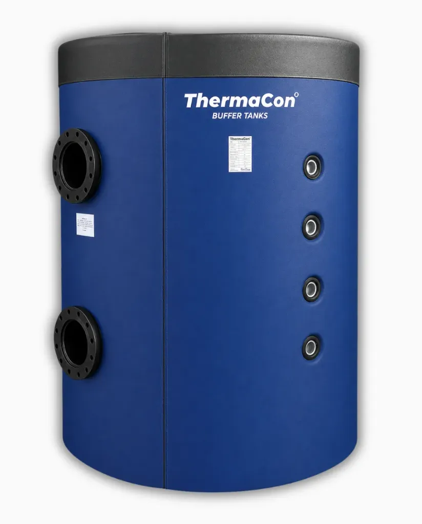 ThermaCon Buffer Tank Carbon Steel 4 Port Flanged, Indoor Insulation