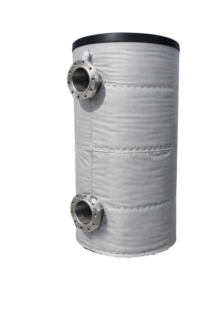 [TCBT-SIF-SS1000] Thermacon Stainless Flanged Buffer Tank With Soft Shell Indoor Insulation 4 Port (1000L)