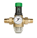 Pressure Reducing / regulator Valve Brass 15mm Unions & Gauge With Filter Cold Water