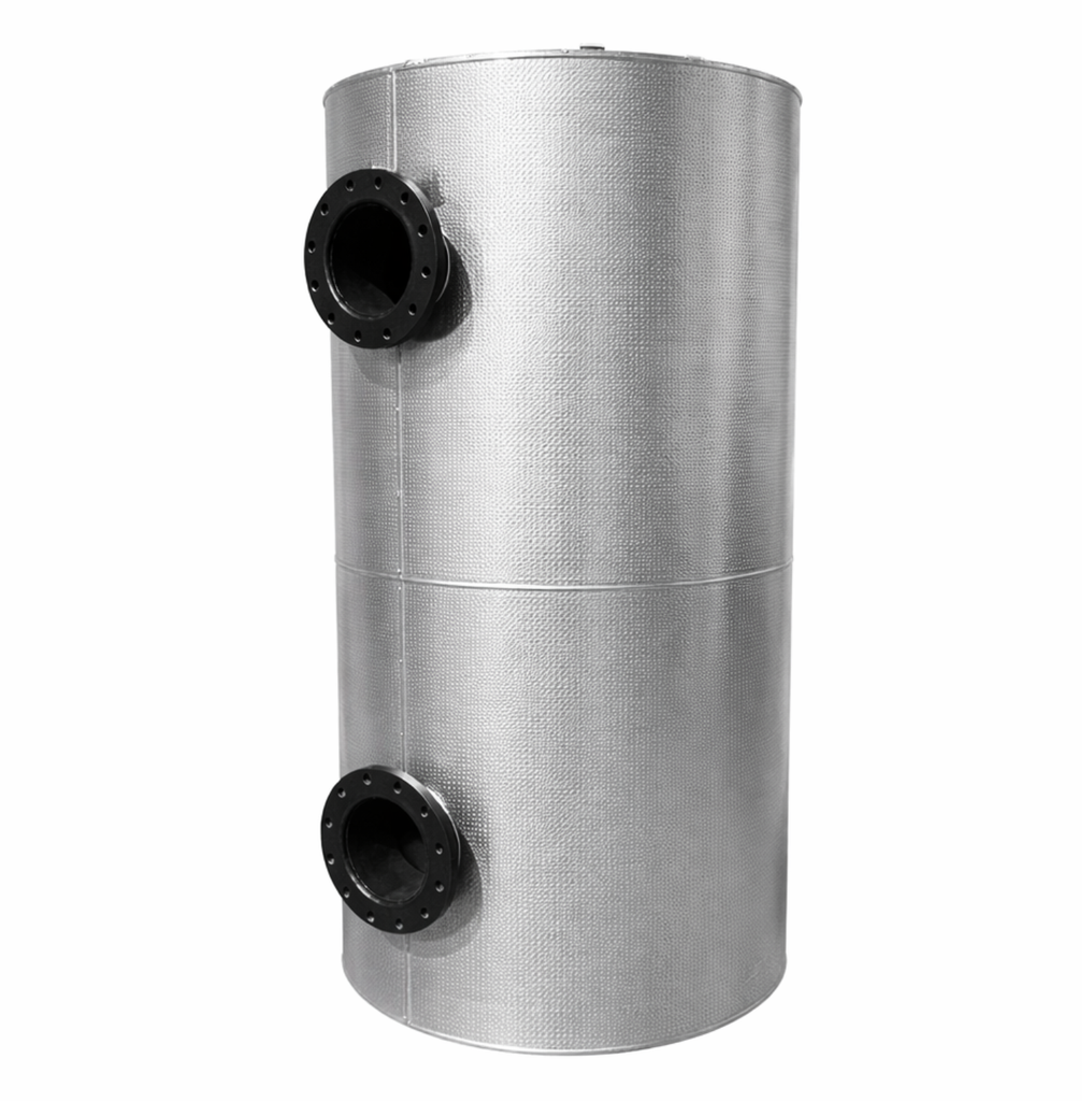 [TCBT-SOF-1000] ThermaCon Buffer Tank Carbon Steel 4 Port with Outdoor Insulation (1000L)