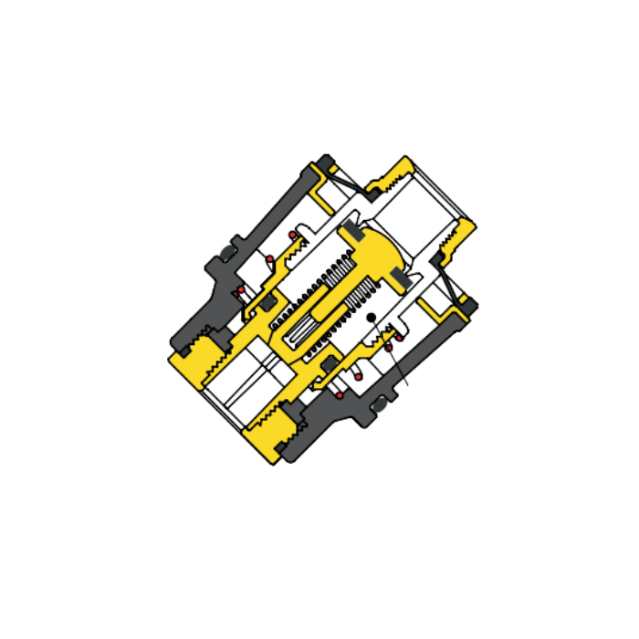 [F0006287] Caleiffi RPZ 58011 Ck 1 & Relief Valve Module (one part) 15mm