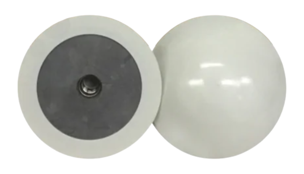 [MNDC-M12SS-SW] Nylon Dome Cap with M12 Nut SS Insert "Mushroom Cap" for Insulated Panel - Surfmist White