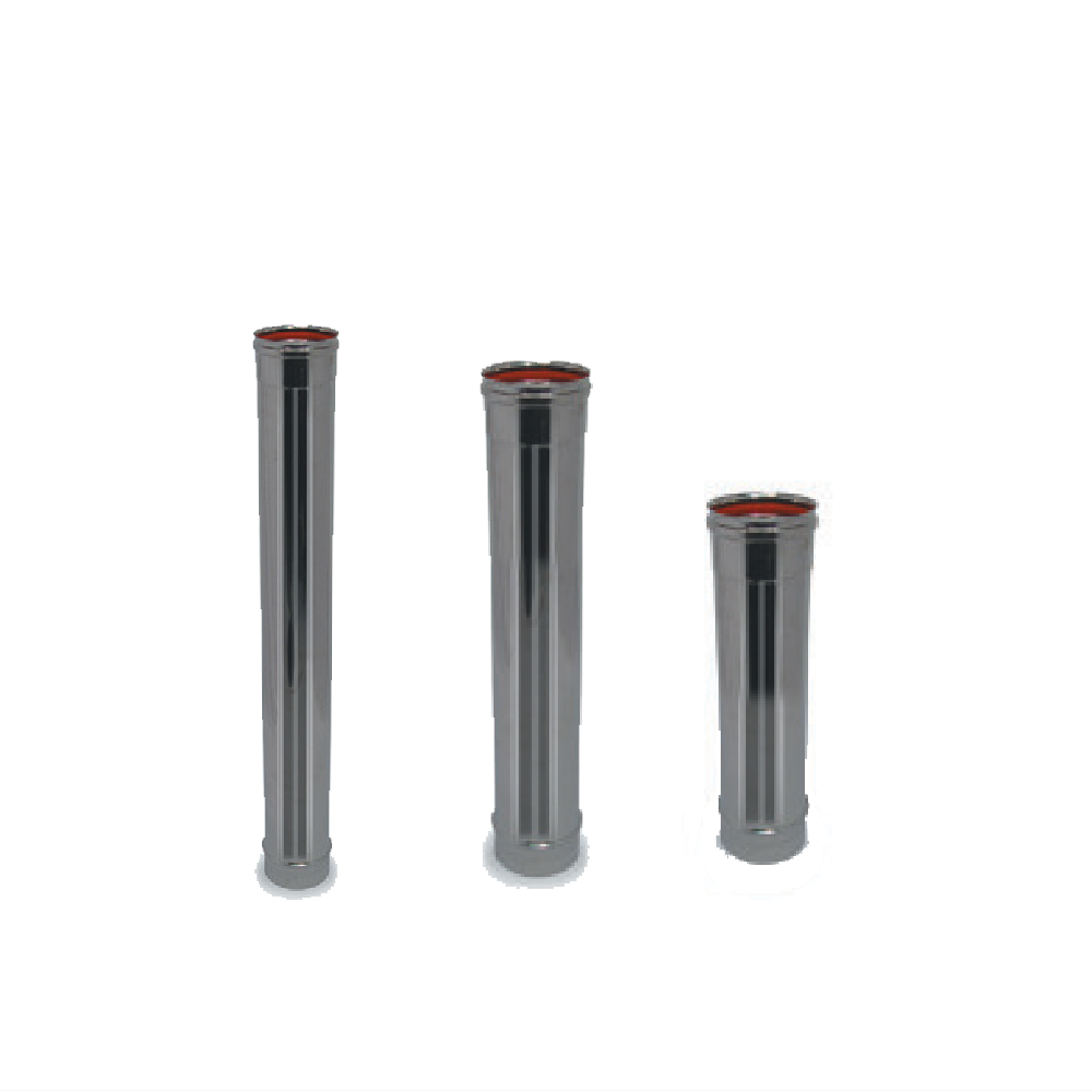 Single Wall SS Flue (Straight) with Pre-fitted EPDM Gasket