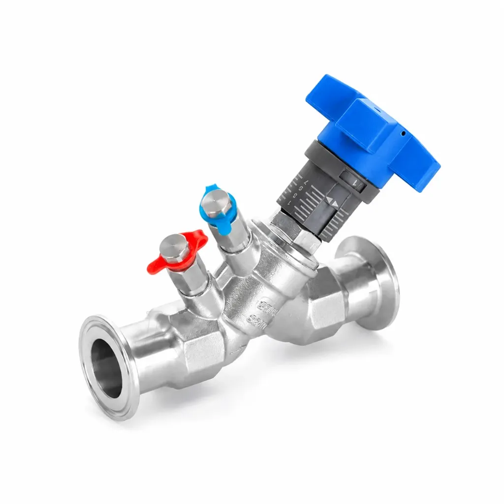 DPsense M1 Stainless Tri Clamp/Clova Balancing Valve - Variable Orifice Type