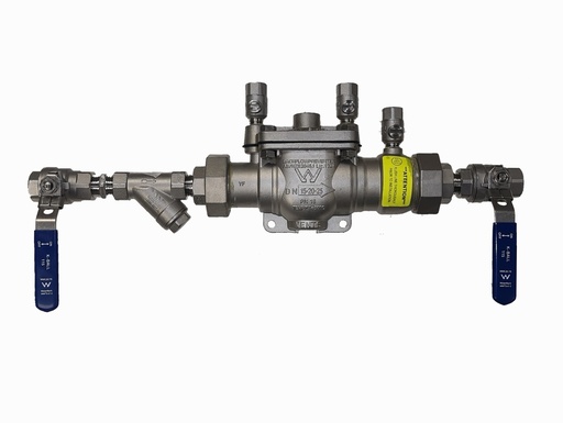 DC03 Double Check Backflow Valve Assembly Stainless Threaded